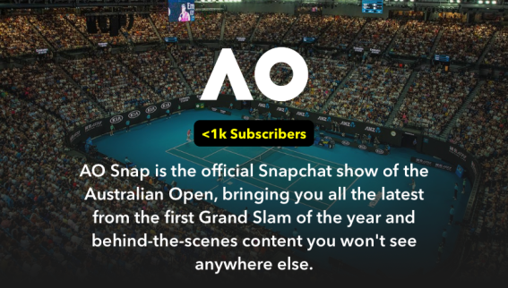 Australian Open and Snap partner for exclusive content