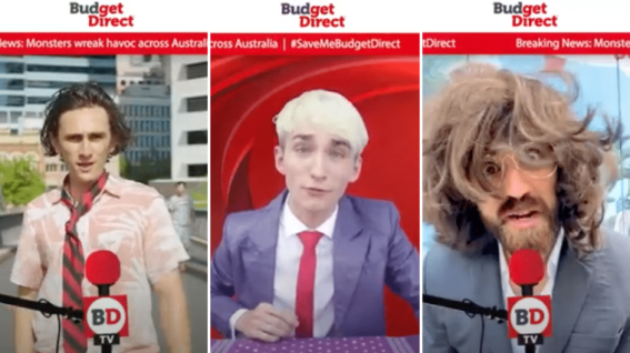 Budget Direct turns to TikTok with news of monsters lurking in Australian cities