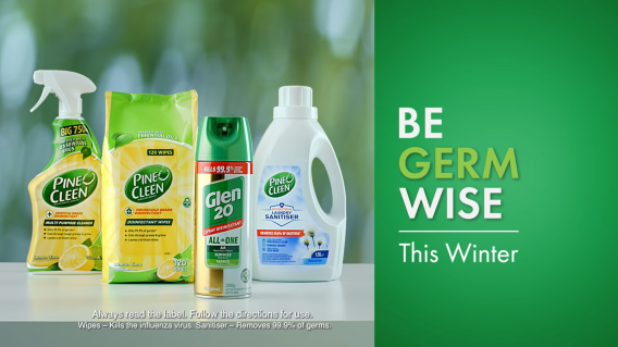 Pine O Cleen encourages people to be Germ Wise this winter