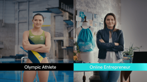Newest GoDaddy campaign features Olympian Melissa Wu