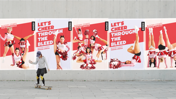 The Bonds ‘Cheer Bleeders’ looks to empower through period discomfort