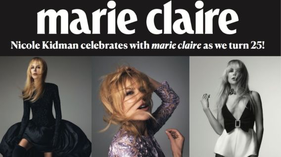 Marie Claire turns 25 with bumper issue featuring Nicole Kidman