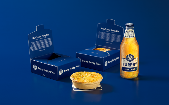 Furphy unveils its Furphy Footy Porky Pies campaign via Thinkerbell