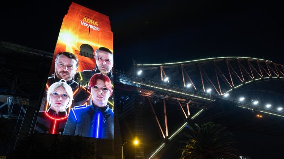 ABBA lights up Sydney Harbour Bridge ahead of reunion concert