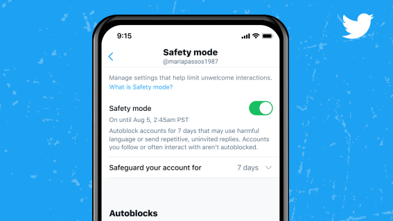 Twitter launches Safety Mode feature to reduce disruptive interactions