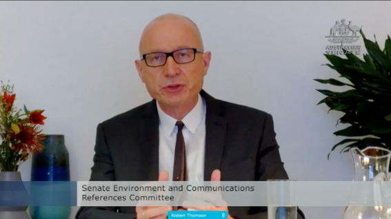 Digital platforms ‘should be subject to Australian jurisdiction’ says News Corp’s chief executive at senate hearing