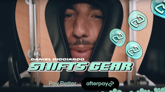 Daniel Ricciardo gets a massage in Afterpay ad via AnalogFolk