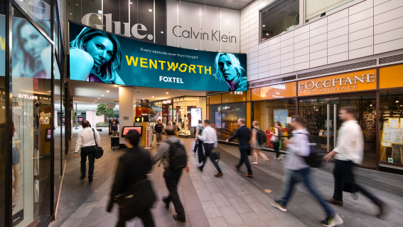 Foxtel DOOH campaign secured 2m plus impressions in just one hour