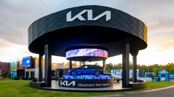 Kia launches Kia Halo activation at the Australian Open, via Studio Messa