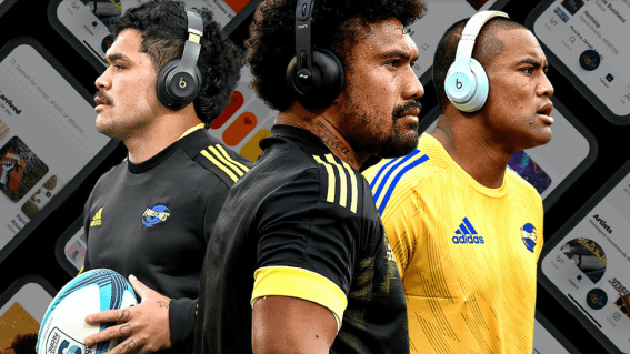 Music streaming service Moodagent partners with Hurricanes Rugby
