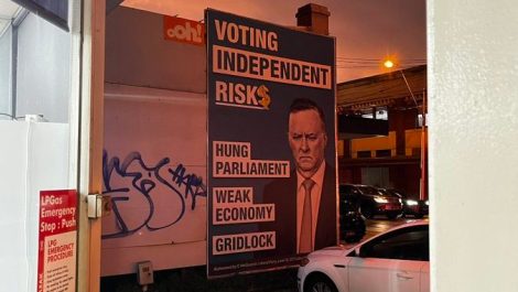 Another political ad appears on previously stated ‘non-political’ oOh!media billboard location