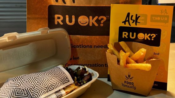 Blobfish International puts R U OK? message on the menu