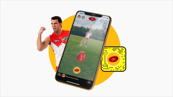 McDonald’s connects fans with AFL players via AR game ahead of Final
