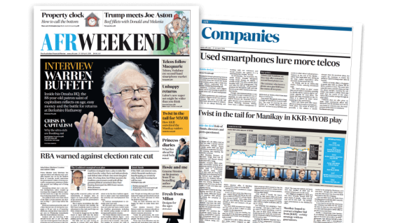 Update: The Age and AFR get stay of execution from Nine in Tasmania