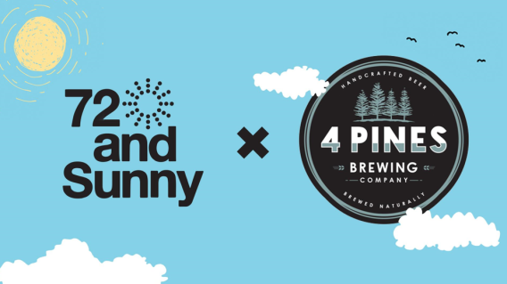 72andSunny takes the creative pitcher for 4 Pines Brewing Company