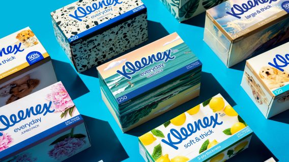 Hulsbosch revitalises packaging and brand design for Kleenex tissues