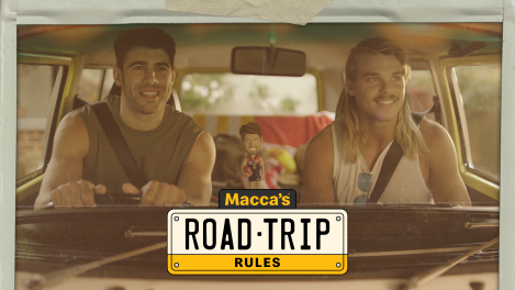 AFL stars recite ‘road trip rules’ in new Macca’s campaign