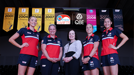 QBE Insurance commits to NSW Swifts until 2025