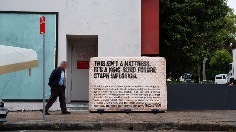 10PM gets down and dirty with dumped mattresses via Howatson + Company