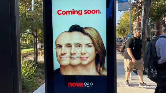 Kate Ritchie and Nova’s big radio shake up foiled by rogue outdoor ad