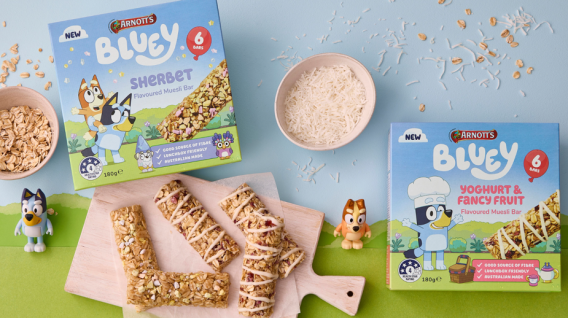 Arnott’s and BBC Studios create Arnott’s Bluey Muesli Bars