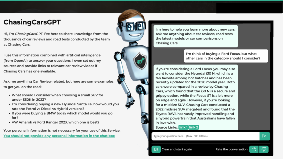 Budget Direct owned Chasing Cars dabbles in generative AI with Q&A chatbot
