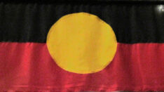 The Aboriginal flag.