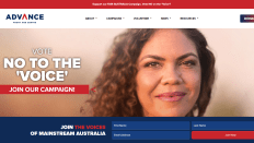 Advance's website campaigning against The Voice.