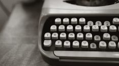 An old typewriter