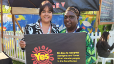A campaign image from the Yes23 movement for The Voice.