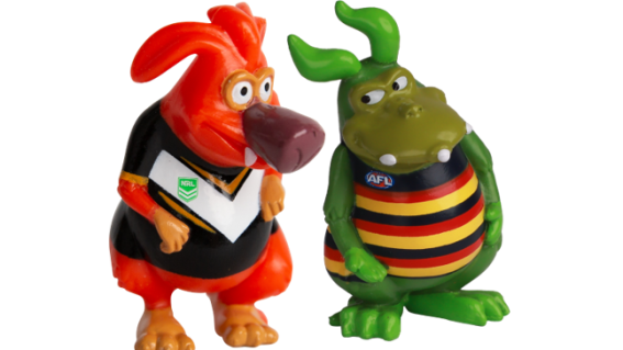Special edition AFL and NRL Yowie chocolate collections launch