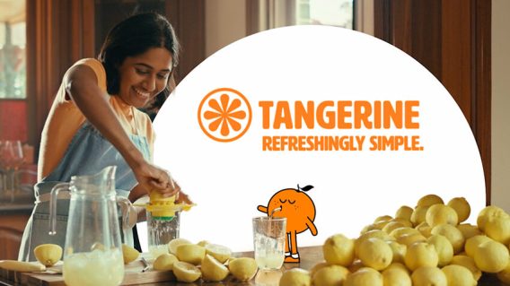 Tangerine launches new brand platform and campaign by The Royals