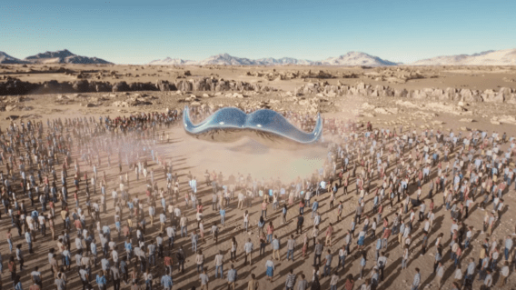 Thousands of moustachioed men embark on desert pilgrimage for Movember