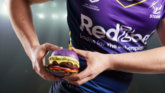 Grill’d launches free purple burger to celebrate Melbourne Storm’s finals berth
