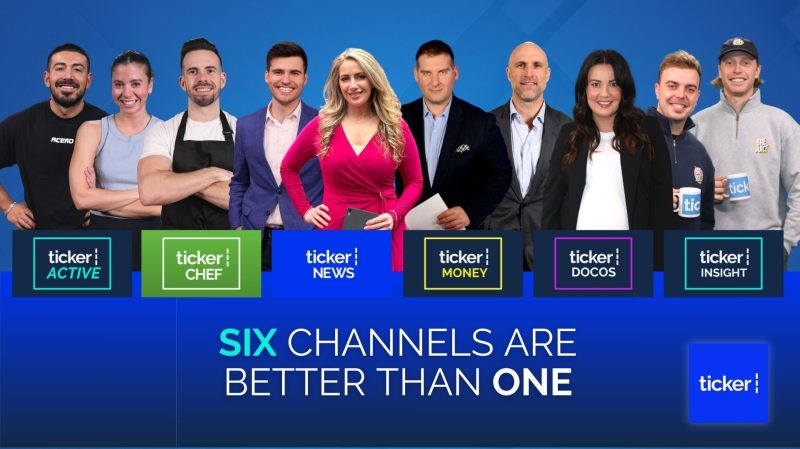 The Ticker Company launches five new FAST channels