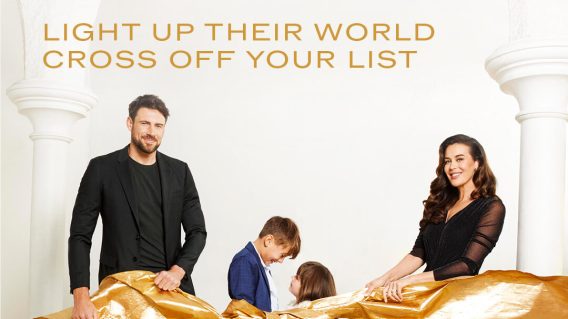 Megan Gale and family are Chadstone Christmas ambassadors