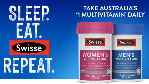 ‘Sleep, eat, Swisse, repeat’: New Swisse creative promotes habit stacking, via Traffik
