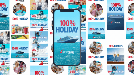 ‘Everything is taken care of’: Carnival Cruise Line ‘100% Holiday’ campaign via Today The Brave