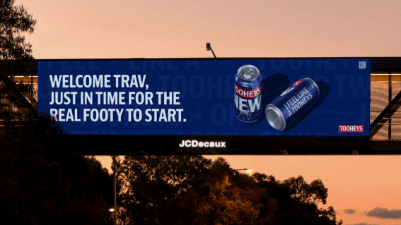 Tooheys welcomes Travis Kelce to Sydney