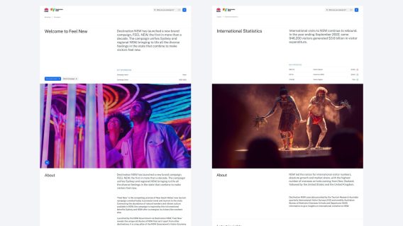 Destination NSW launches new Nightjar-designed corporate website