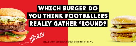 Burger chain Grill’d launches cheeky footy-themed campaign