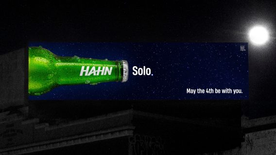 Hahn beer leverages May the fourth in OOH campaign via Thinkerbell