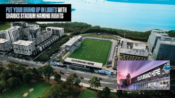 Naming rights available for Sharks Stadium after ‘community attitudes to gambling advertising have changed’