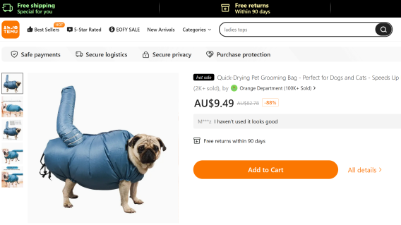 Temu is already one of the largest retailers in Australia