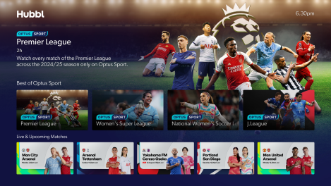 Hubbl adds Optus Sport to its offering