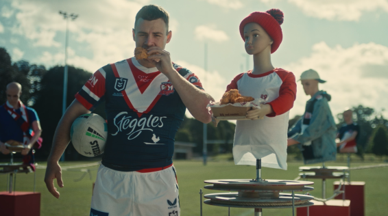 Red Rooster tempts Sydney Roosters with new fried chicken, via campaign from Leo Burnett