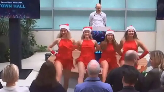 Female staff members reportedly walk out of Seven town hall during Mariah Carey Christmas dance