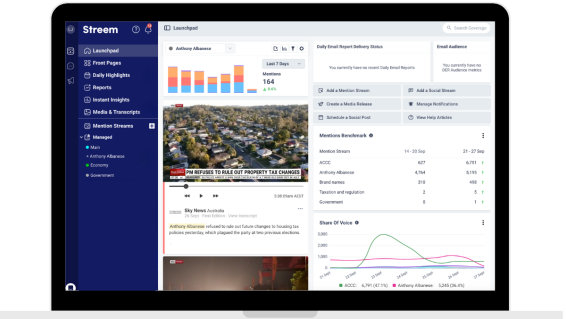 Streem extends media monitoring rights via Sky News Australia partnership