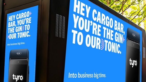Tyro says thanks via new OOH initiative