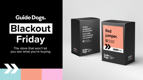 ‘Blackout Friday’: Guide Dogs launches blind shopping activation, via Keep Left